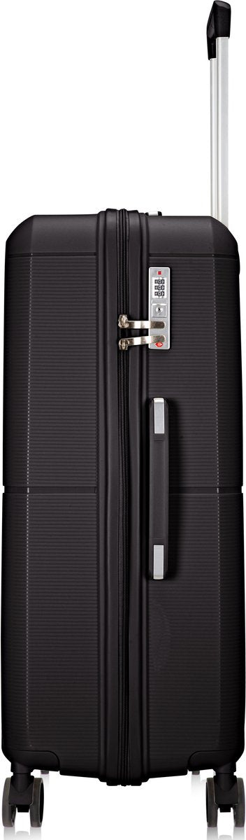 Hard-shell suitcase – Roma-Gray-M (65 L)-The Livary
