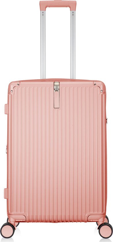 Hard case suitcase with extras – Mykonos-Pink-S (39 L)-The Livary