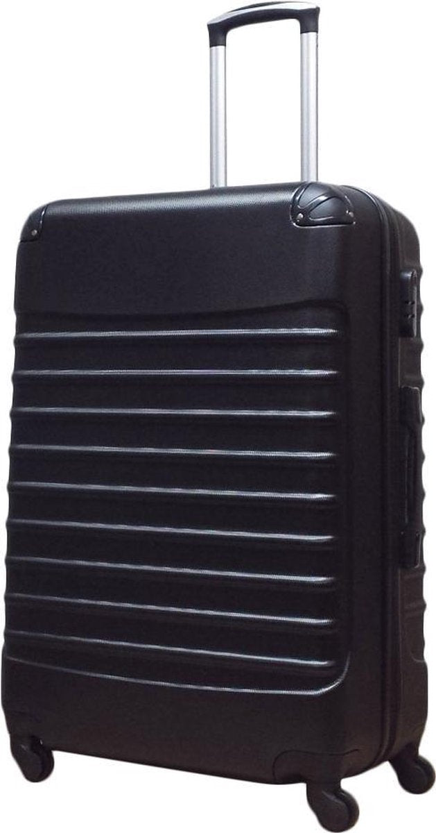 2-piece ABS luggage set – Ventura-Black-The Livary