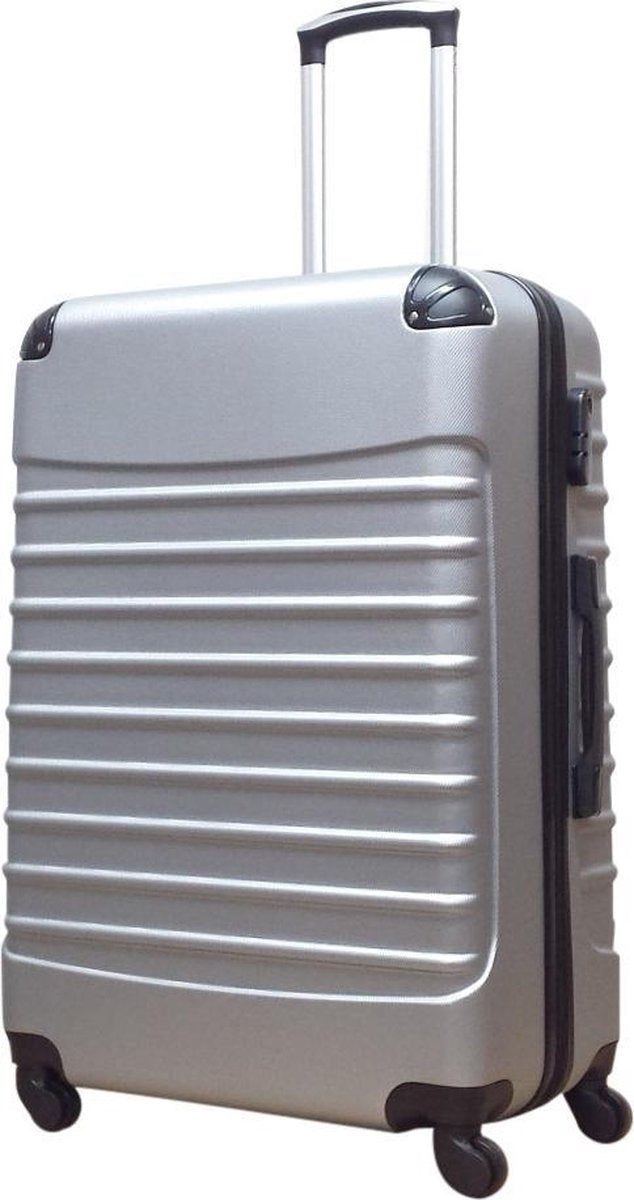 ABS hard shell suitcase – Siena-Silver-XS (26 L)-The Livary