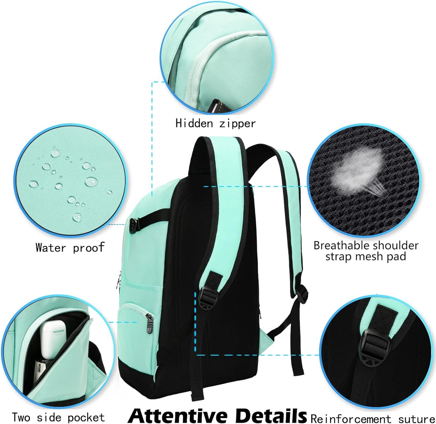 Slim 15.6" Travel & Work Laptop Backpack with Organiser Pockets
