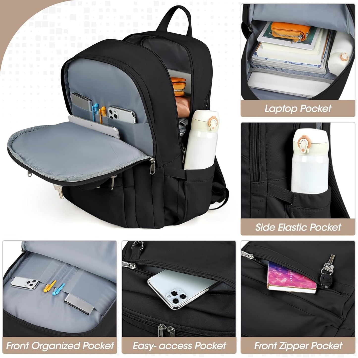 Lightweight 15.6" Travel & School Laptop Backpack