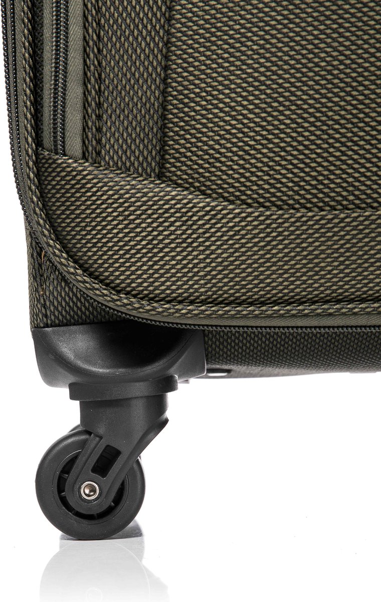 Soft Expandable Suitcase – Casablanca-Green-S (46 L)-The Livary