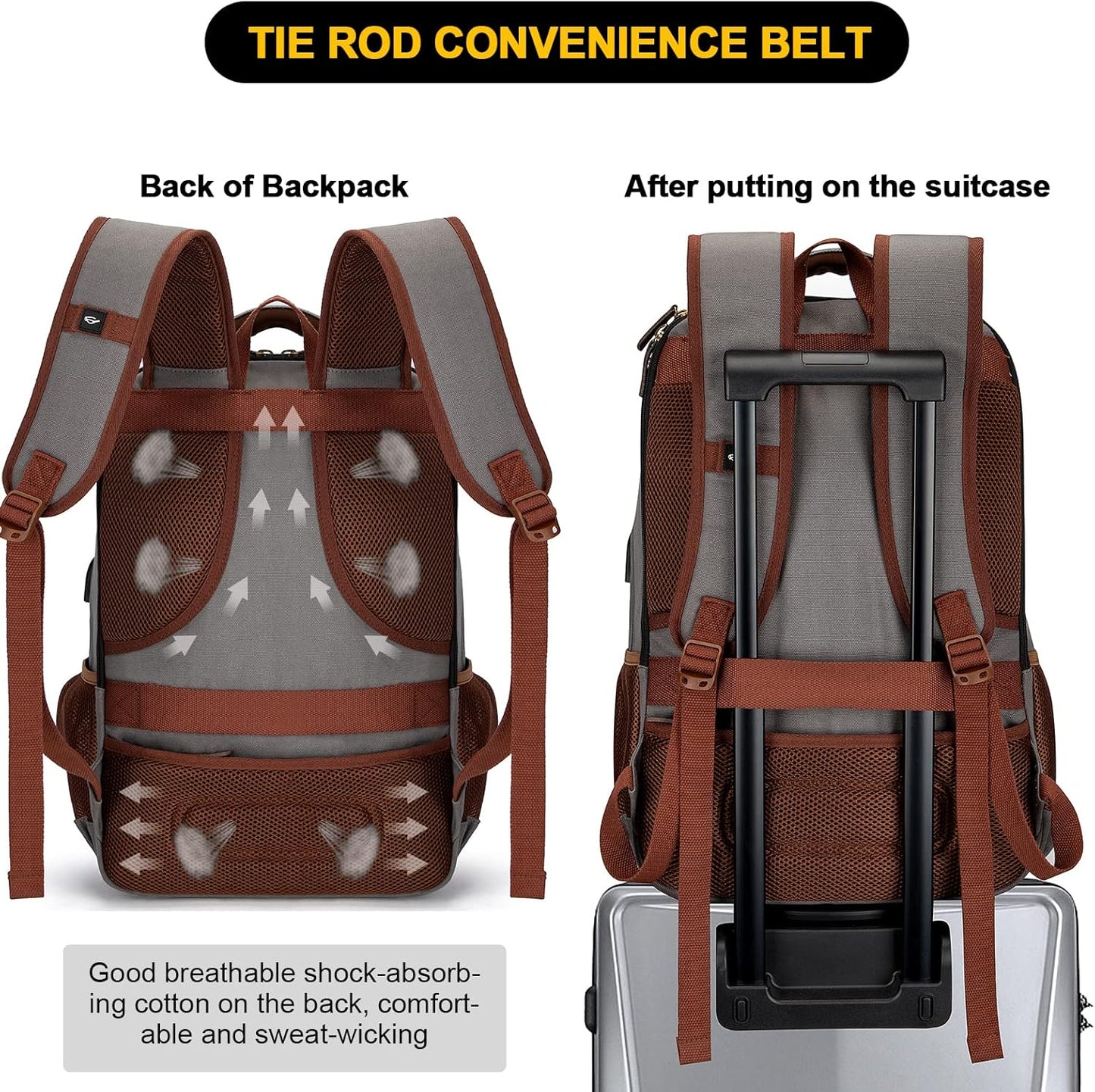 AA OUT OF STOCK Anti-Theft Canvas Laptop & Travel Backpack with USB Port – Fits up to 17.3"