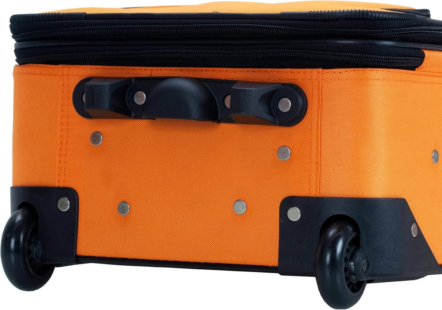 2-Piece Softside Upright Luggage Set with Carry-On Tote & Smooth Wheels