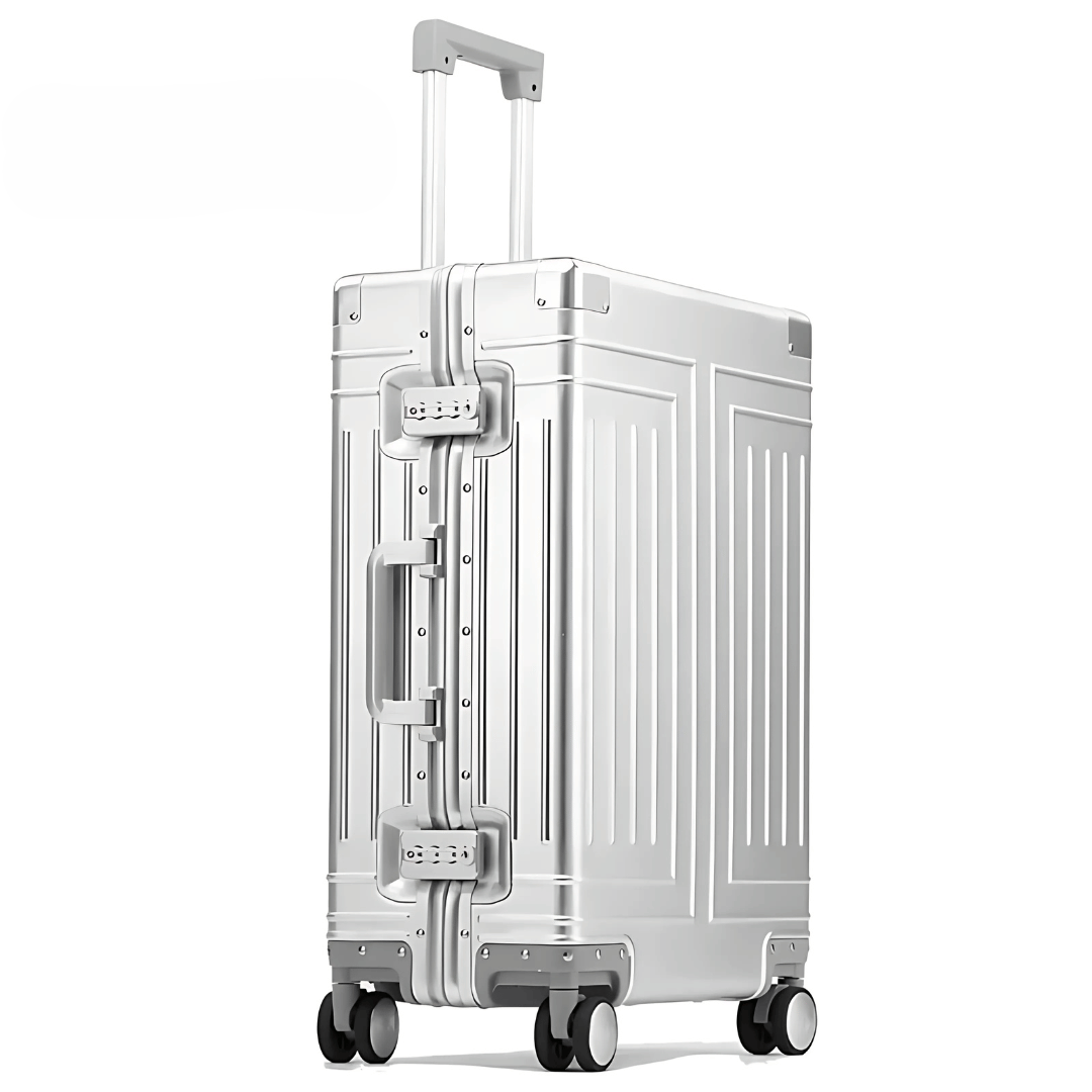 Premium aluminium case – Emperor-Silver-S (37 L)-The Livary