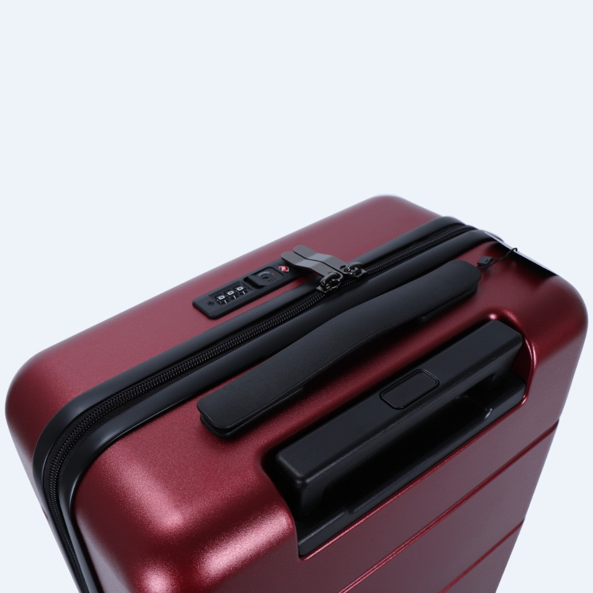 3-piece hard shell luggage set – Atlas Explorer-Black-S (38 L)-The Livary