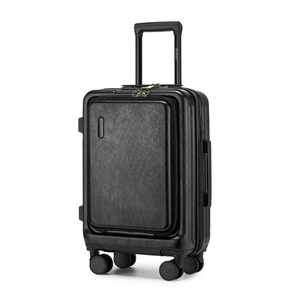 Hard-shell suitcase – Denver-Black-S (40 L)-The Livary