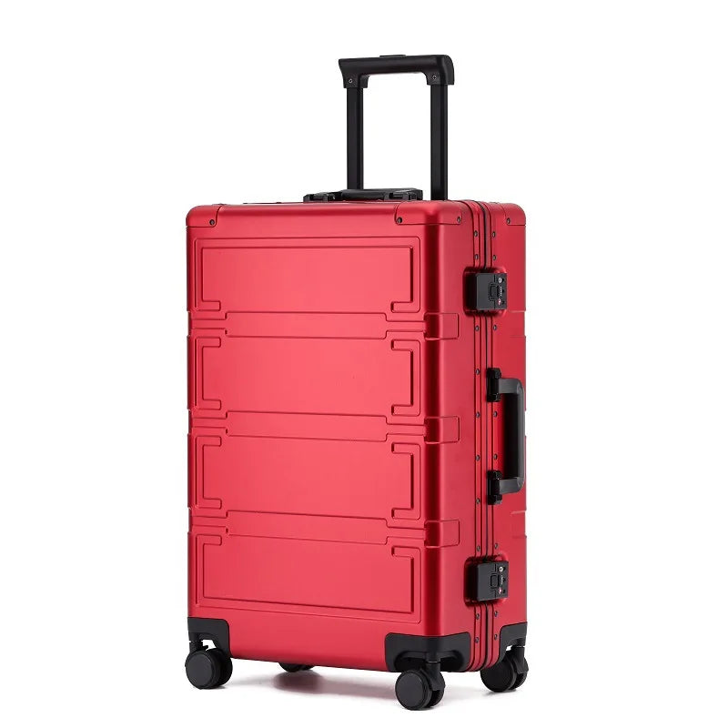 Fully aluminium hard shell case – Pristina-Red-S (46 L)-The Livary