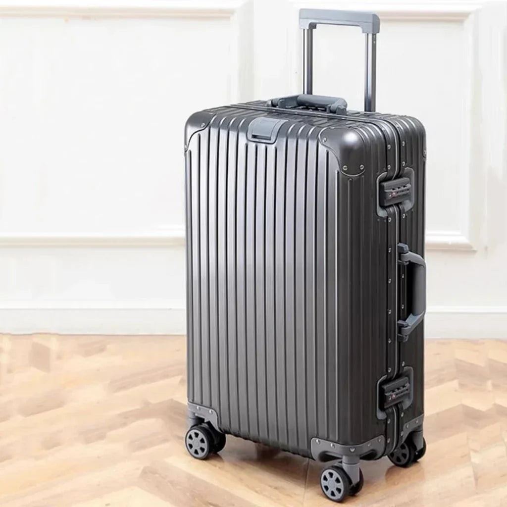 Aluminium-Magnesium hard shell case – Tirana-Gray-S (52 L)-The Livary