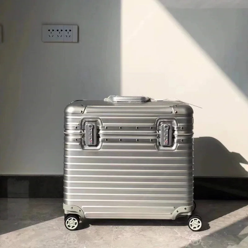 Aluminium-Magnesium hard case – Monaco-Silver-S (43 L)-The Livary