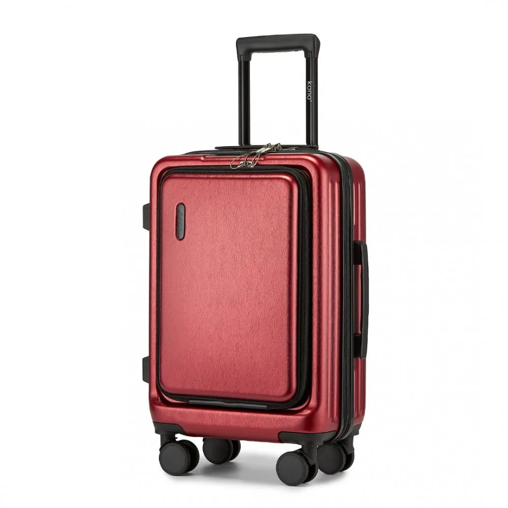 Hard-shell suitcase – Denver-Red-S (40 L)-The Livary