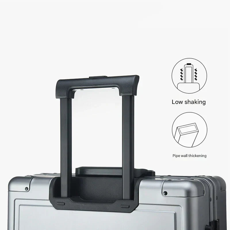 Fully aluminium hard shell case – Pristina-Silver-S (46 L)-The Livary