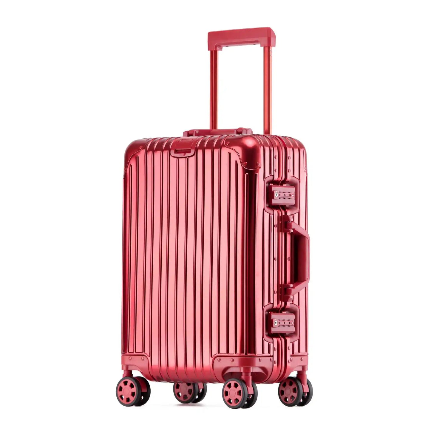 Aluminium-Magnesium hard shell case – Tirana-Red-S (52 L)-The Livary