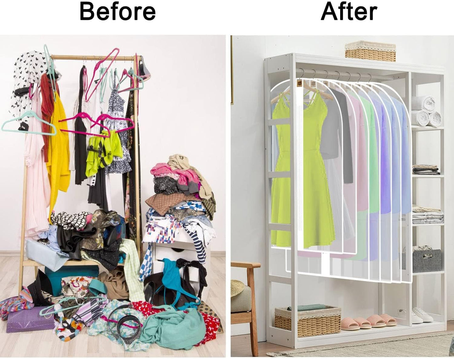 Extra-Long Dress & Gown Garment Bag – 71" Protective Covers with Handles (Buy 1, Get 1 FREE)