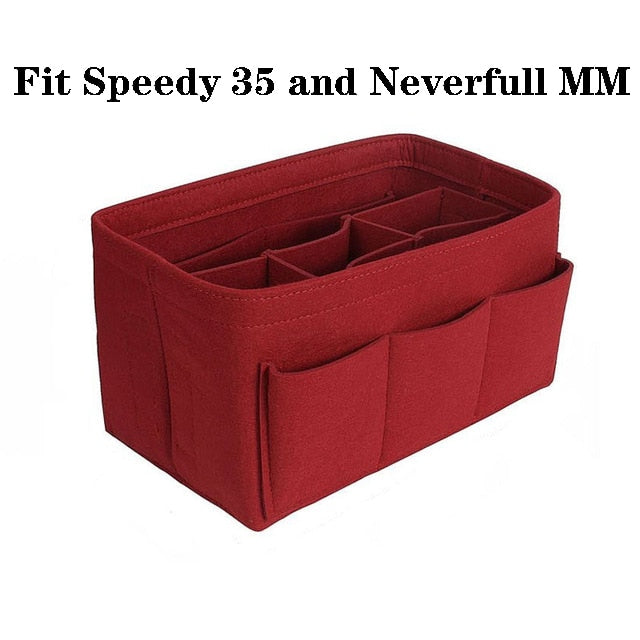 Felt Handbag and Make-Up Organiser Insert – Buy 1, Take 1 FREE Multi-Pocket Tote Storage