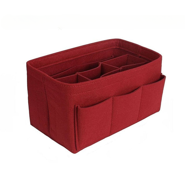 Felt Handbag and Make-Up Organiser Insert – Buy 1, Take 1 FREE Multi-Pocket Tote Storage