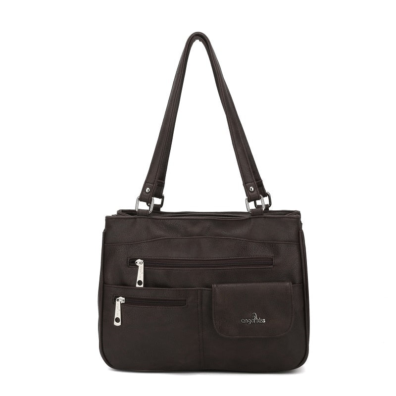 Multi-Compartment Women’s Shoulder and Crossbody Handbag – FlexiCarry