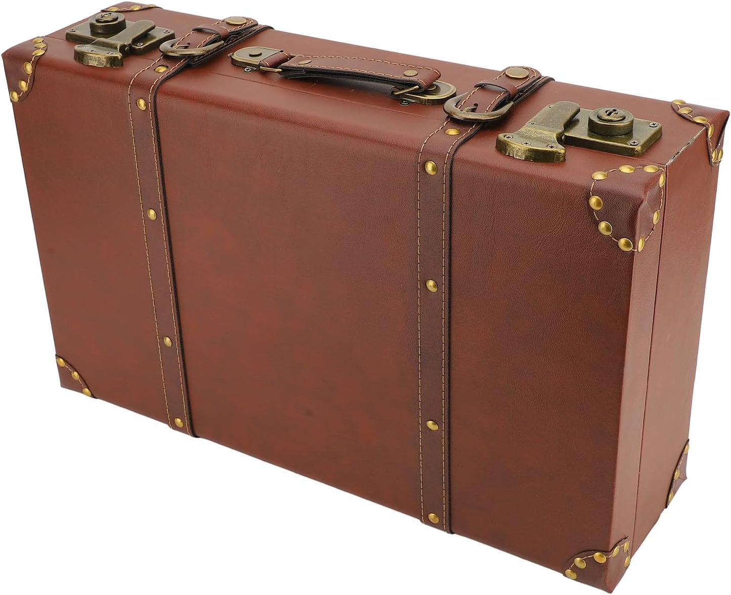 Vintage Leather Carry-On Overnight Case with Alloy Lock – Heritage Brown