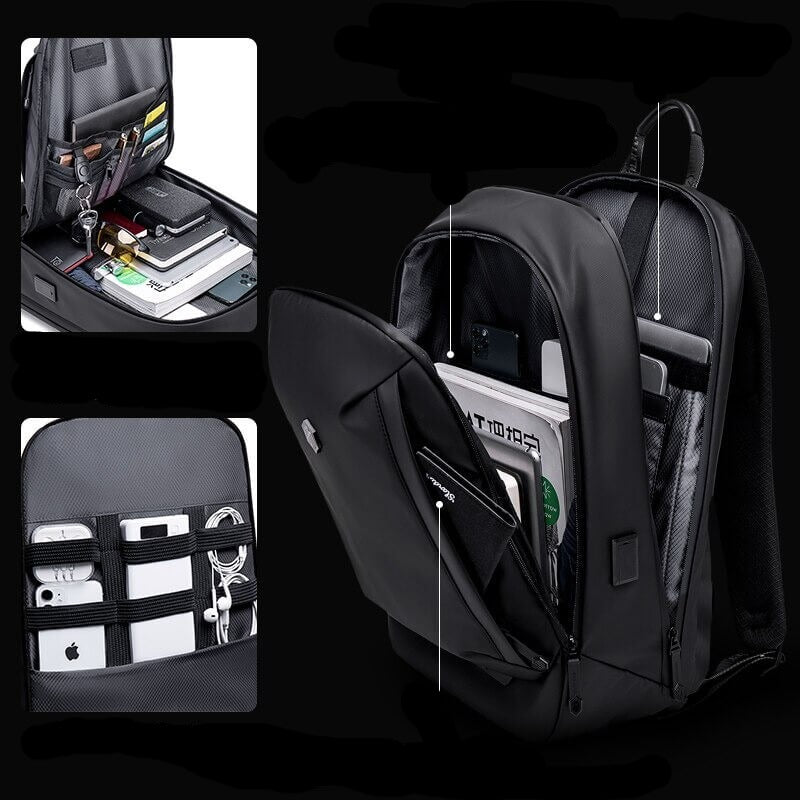 Water-Resistant Multifunction Backpack with Anti-Theft Compartments – AllCarry