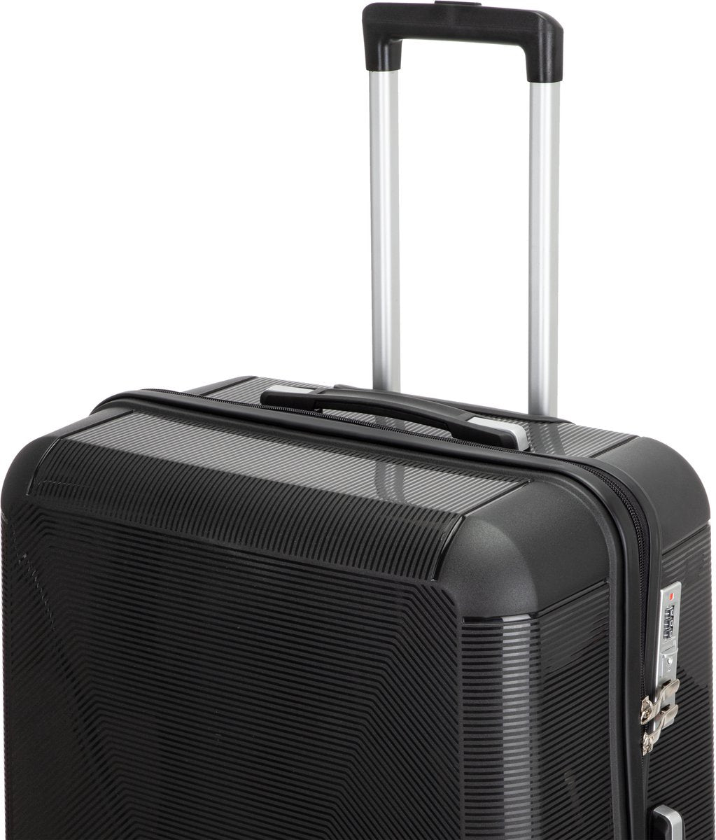 Hard-shell suitcase – Roma-Gray-M (65 L)-The Livary