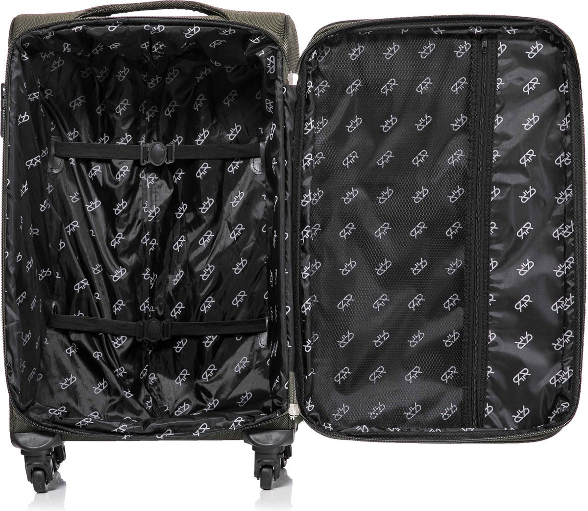 Soft Expandable Suitcase – Casablanca-Green-S (46 L)-The Livary