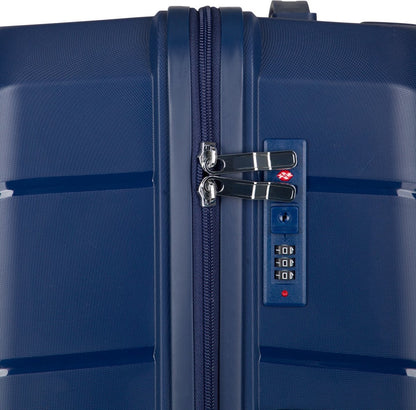 Hard shell suitcase – Helsinki-Blue-S (39 L)-The Livary