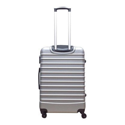 2-piece hard-shell suitcase set – Milano Silver-The Livary