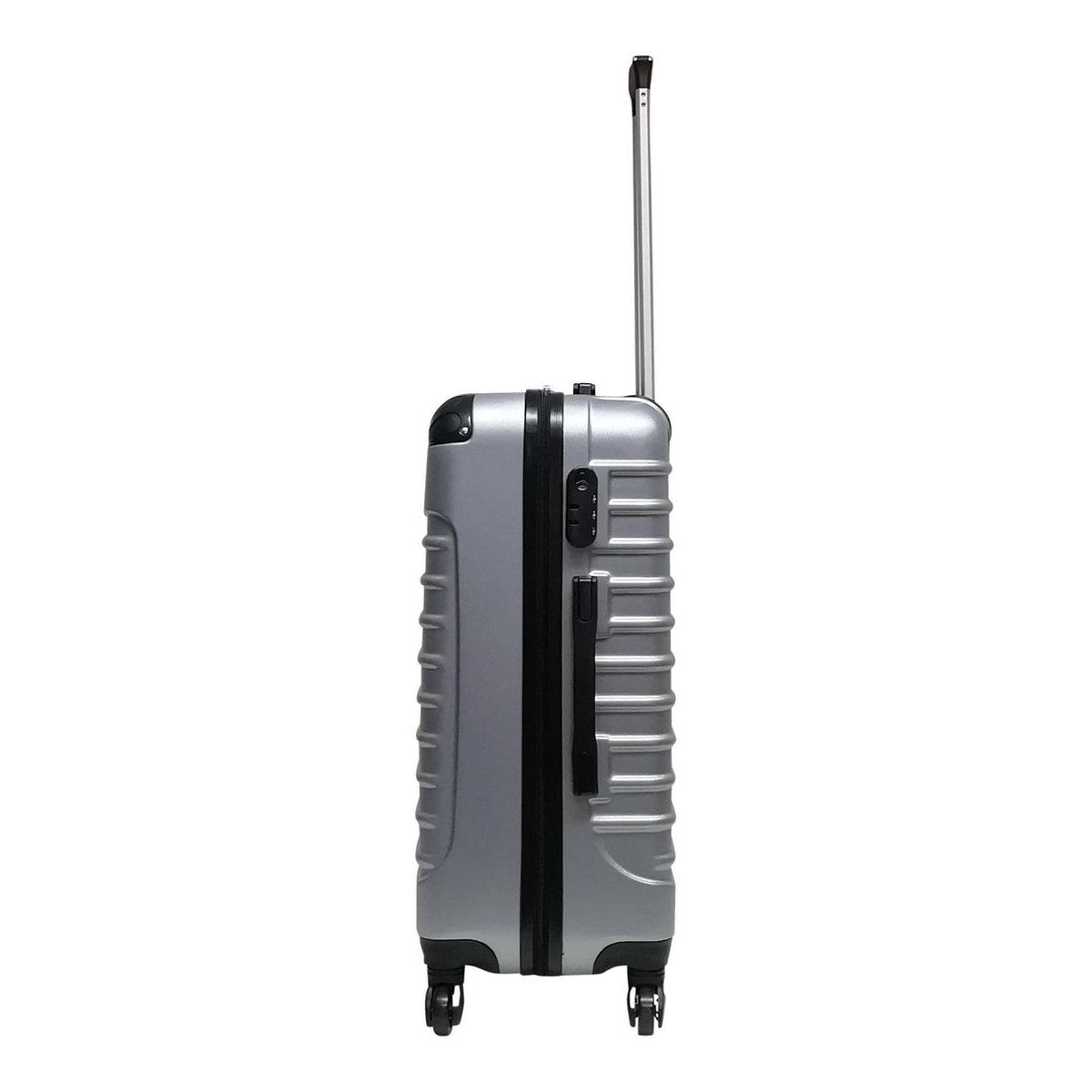 ABS hard shell suitcase – Siena-Silver-XS (26 L)-The Livary