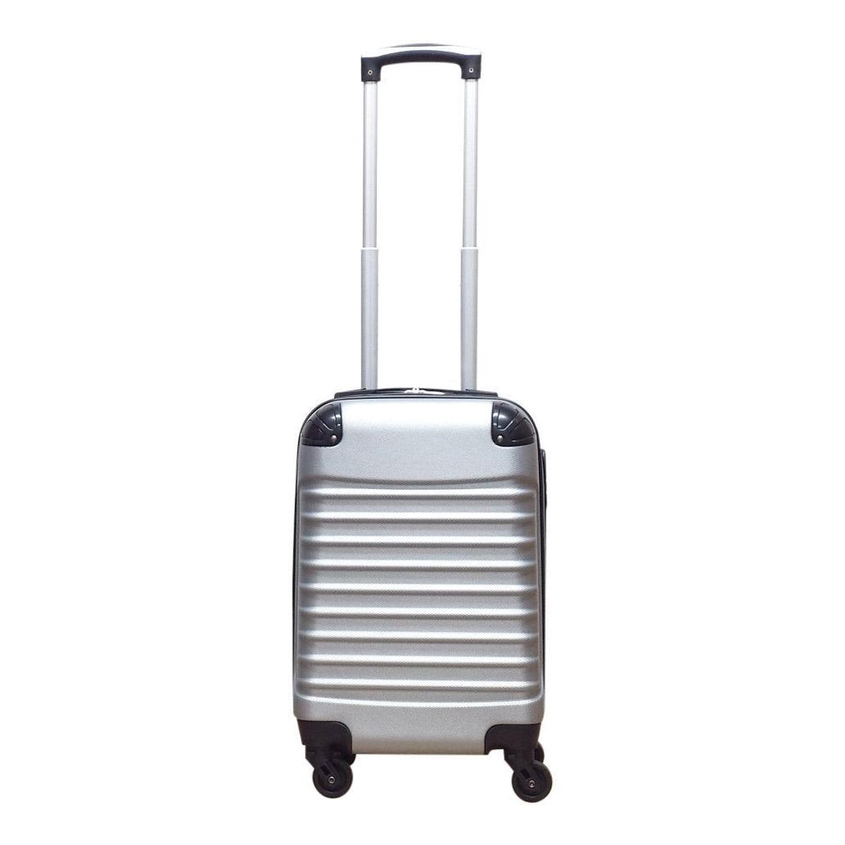 2-piece hard-shell suitcase set – Milano Silver-The Livary