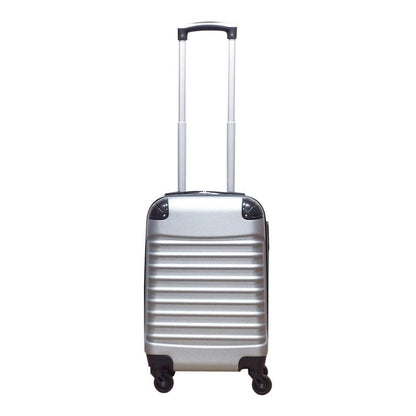 2-piece hard-shell suitcase set – Milano Silver-The Livary