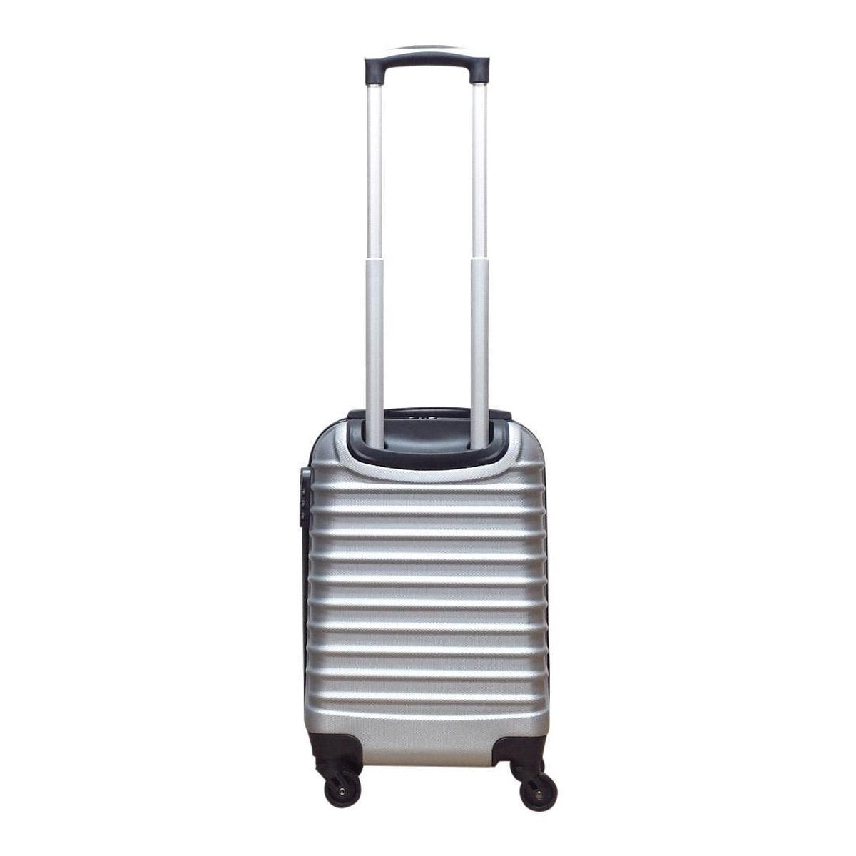 2-piece hard-shell suitcase set – Milano Silver-The Livary