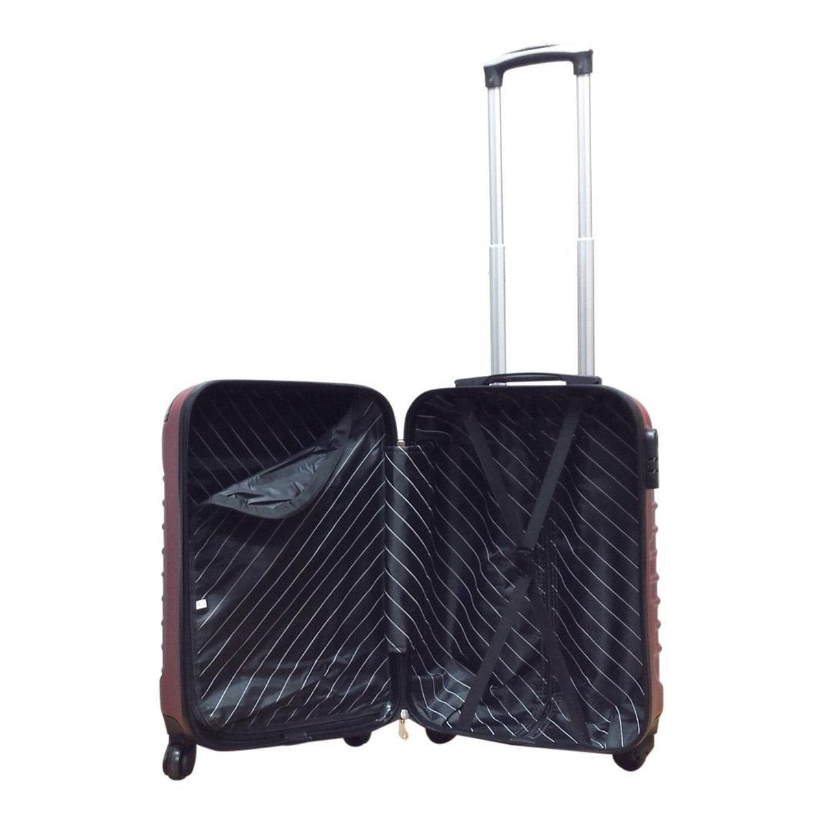 2-piece hard shell suitcase set – Siena Rosso-The Livary