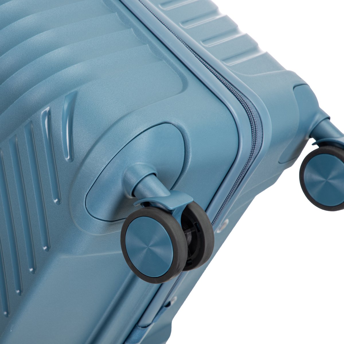 Hard Shell Blue Suitcase – Amalfi-M (65 L)-The Livary