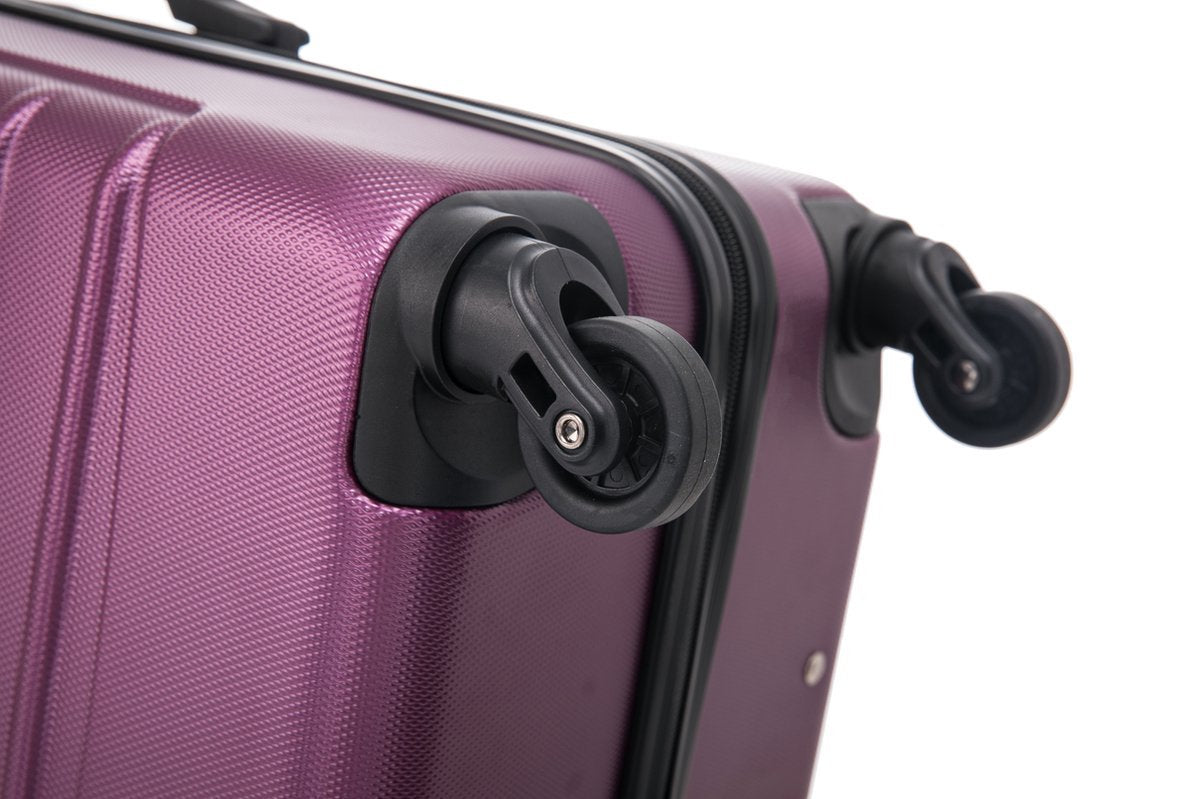2-piece hard shell suitcase set – Bordeaux-The Livary