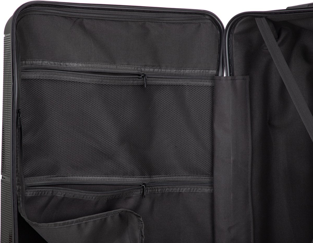 Hard-shell suitcase – Roma-Gray-M (65 L)-The Livary