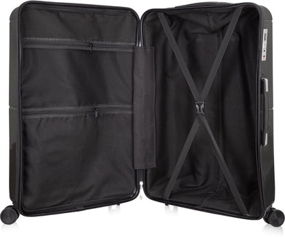 Hard-shell suitcase – Roma-Gray-M (65 L)-The Livary