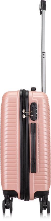 2-piece hard shell suitcase set – Santorini-Gray-2x S (39 L)-The Livary