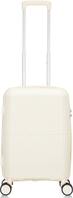 Hard-shell cabin suitcase – Capri-White-The Livary