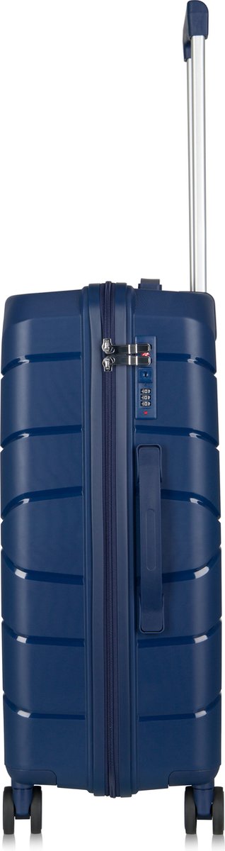 Hard shell suitcase – Helsinki-Blue-S (39 L)-The Livary