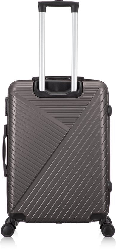 Hard-shell suitcase – Cordoba-Silver-M (63L)-The Livary