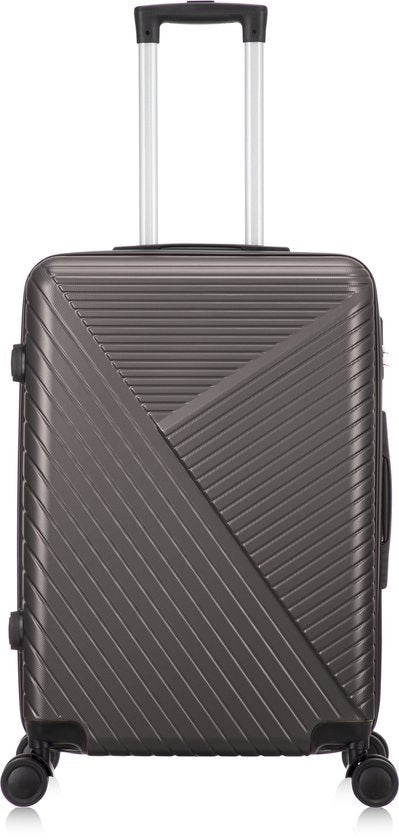 Hard-shell suitcase – Cordoba-Gray-M (63L)-The Livary