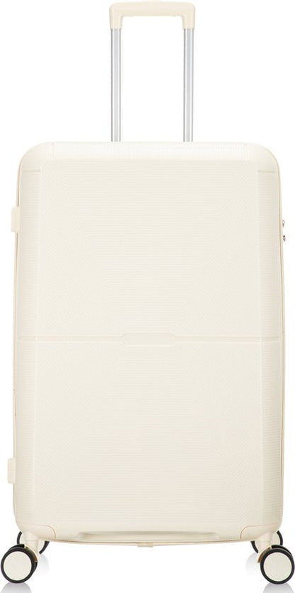 Hard-shell suitcase – Roma-White-M (65 L)-The Livary