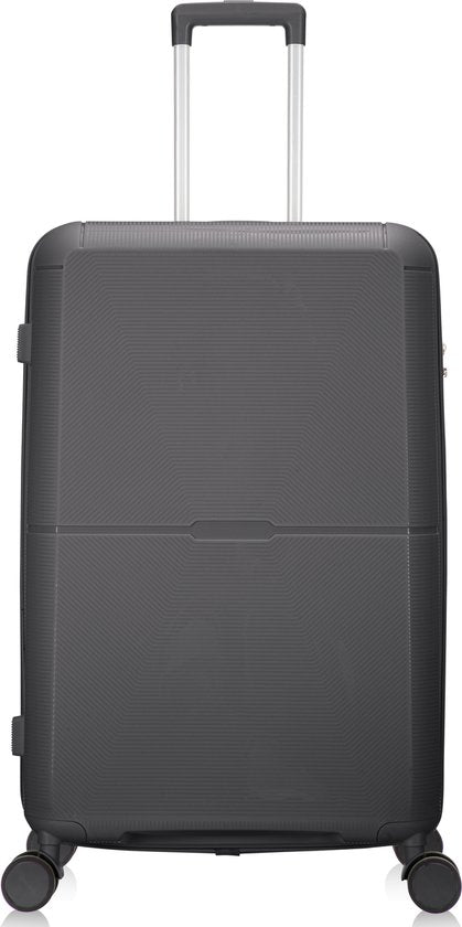 Hard-shell suitcase – Roma-Gray-M (65 L)-The Livary