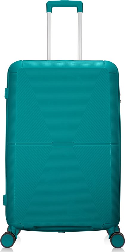 Hard-shell suitcase – Roma-Turquoise-M (65 L)-The Livary