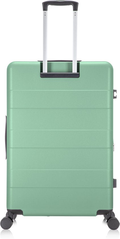 2-piece hard-shell suitcase set with laptop compartment – Berlin-Light green-The Livary
