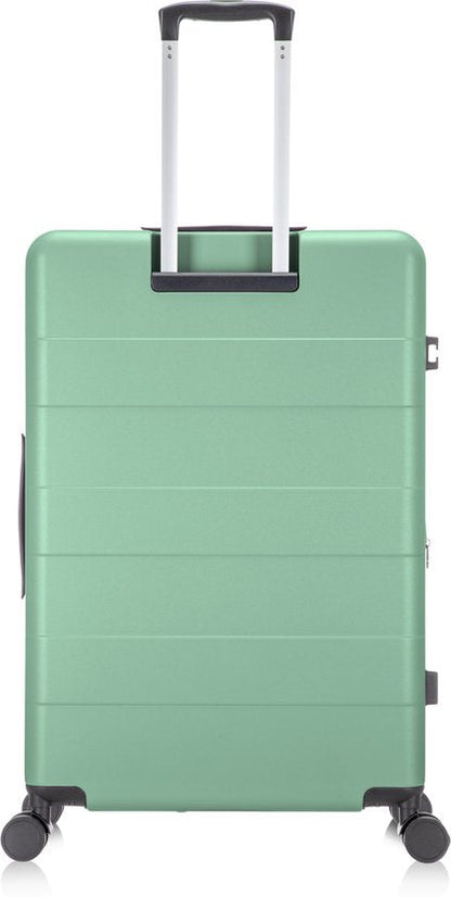 2-piece hard-shell suitcase set with laptop compartment – Berlin-Light green-The Livary