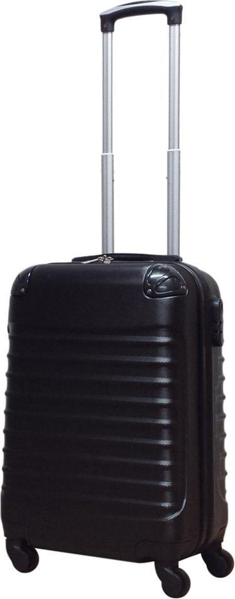 2-piece ABS luggage set – Ventura-Black-The Livary