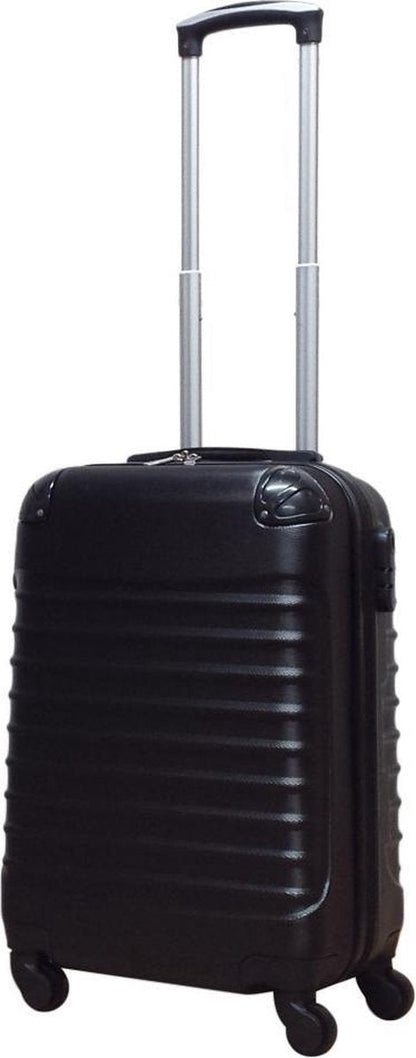 2-piece ABS luggage set – Ventura-Black-The Livary