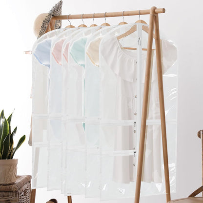 Foldable Dance Garment Bags with Zipped Accessory Pockets – 5-Pack (1+1 FREE)